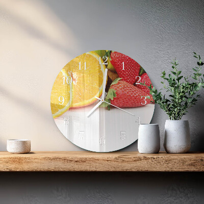 Round wall clock Fruit