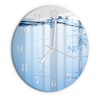 Round wall clock Water