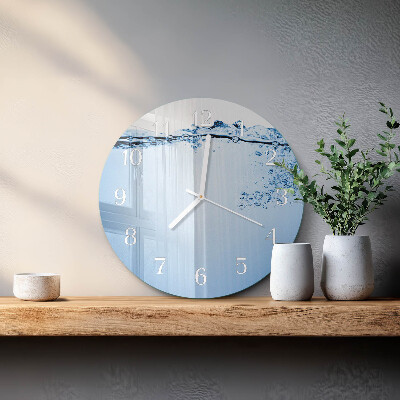 Round wall clock Water