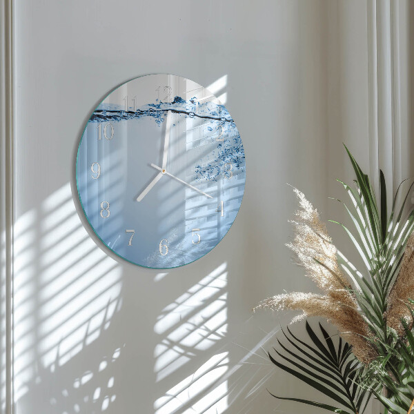 Round wall clock Water