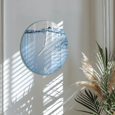 Round wall clock Water
