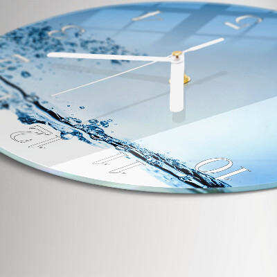 Round wall clock Water