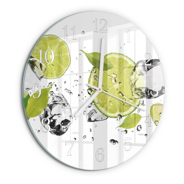 Round wall clock Calcium carbonate
