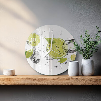 Round wall clock Calcium carbonate