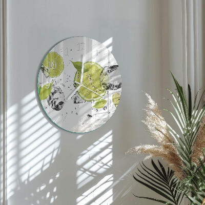 Round wall clock Calcium carbonate