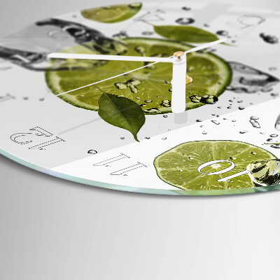 Round wall clock Calcium carbonate