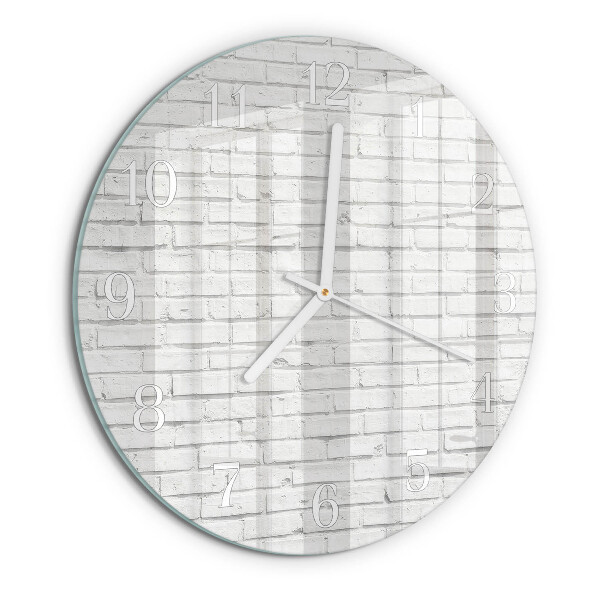 Round wall clock Brick Wall