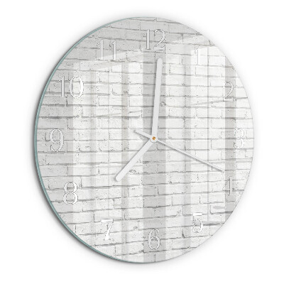 Round wall clock Brick Wall