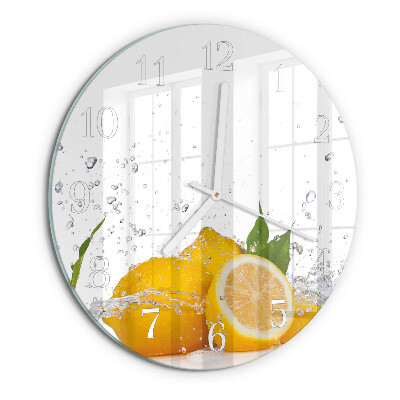 Round wall clock Lemons
