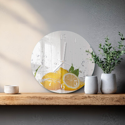 Round wall clock Lemons