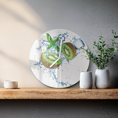 Round wall clock Brick Wall