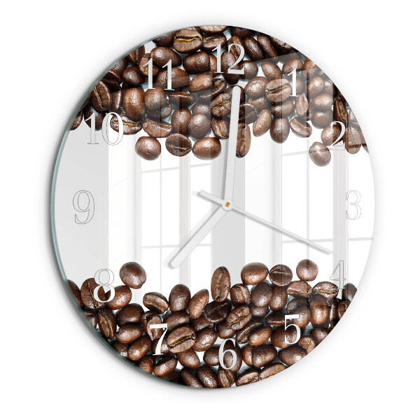Round wall clock Coffee Beans