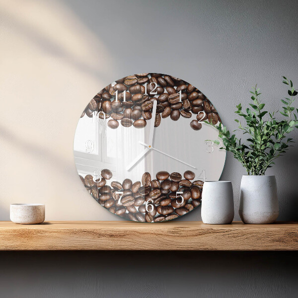 Round wall clock Coffee Beans