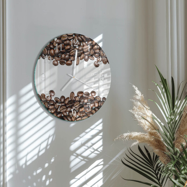 Round wall clock Coffee Beans