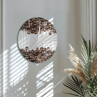 Round wall clock Coffee Beans