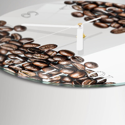 Round wall clock Coffee Beans