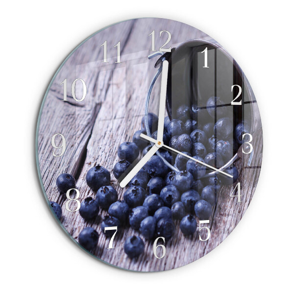Round wall clock Blueberries