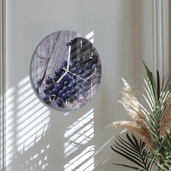 Round wall clock Blueberries