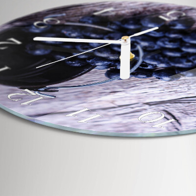 Round wall clock Blueberries