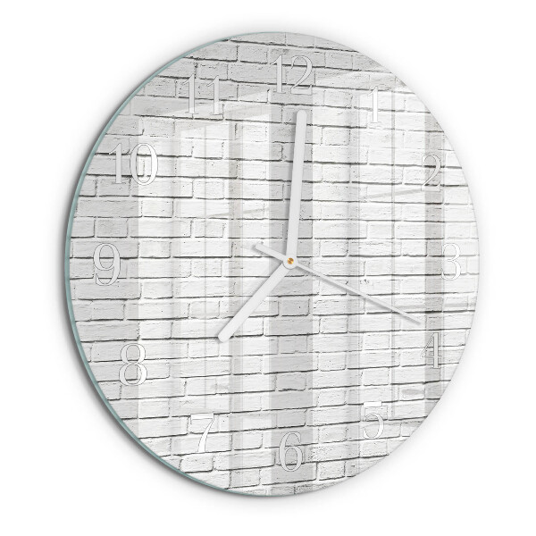 Round wall clock Brick Wall