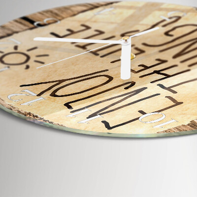 Round wall clock Enjoy