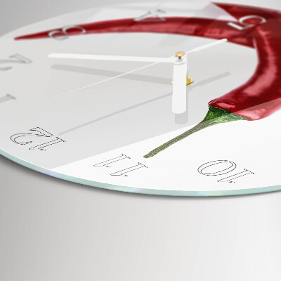 Round wall clock Chili peppers