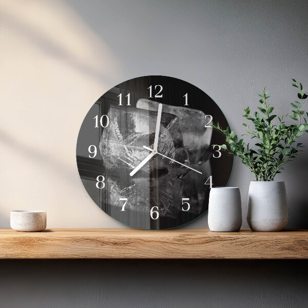 Round wall clock Ice Cubes