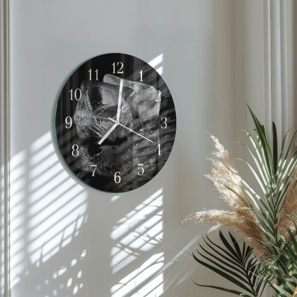 Round wall clock Ice Cubes