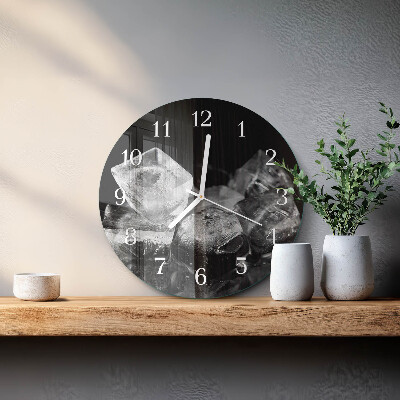 Round wall clock Ice Cubes
