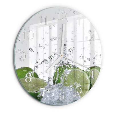 Round wall clock Calcium carbonate