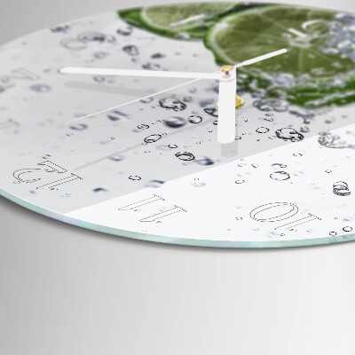 Round wall clock Calcium carbonate