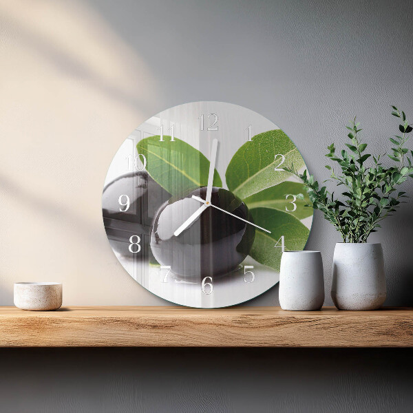 Round wall clock Olives