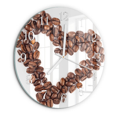 Round wall clock Coffee Beans