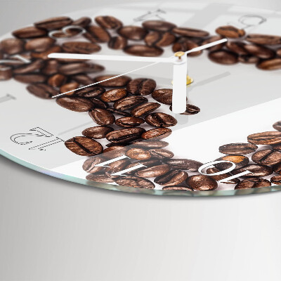 Round wall clock Coffee Beans