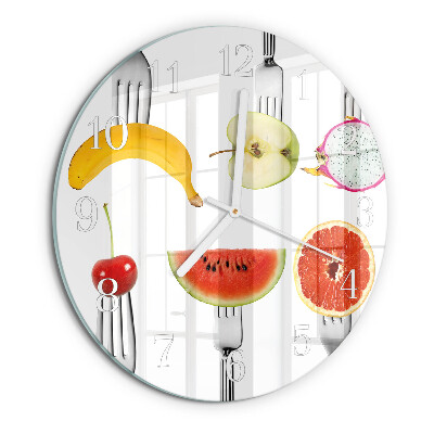 Round wall clock Fruit