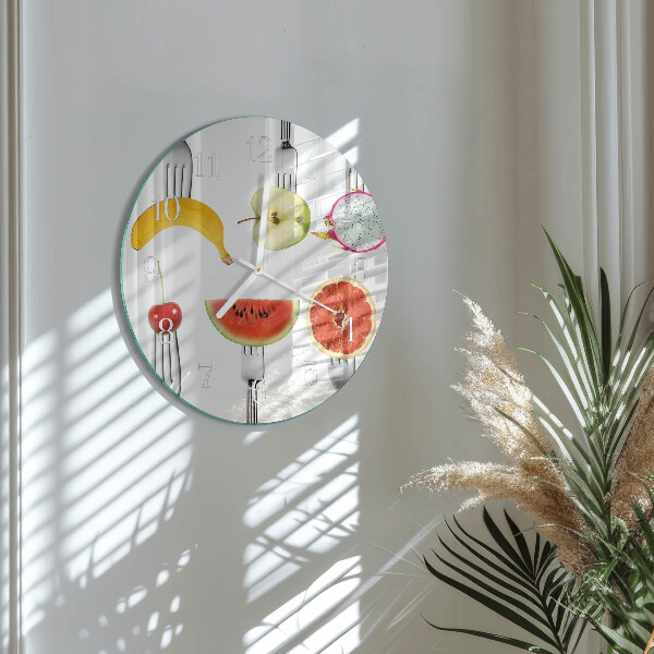 Round wall clock Fruit