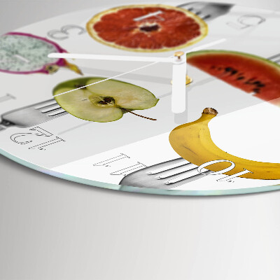 Round wall clock Fruit
