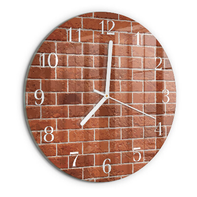 Round wall clock Brick Wall
