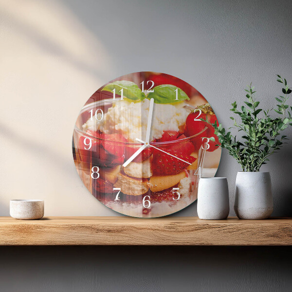 Round wall clock Fruit