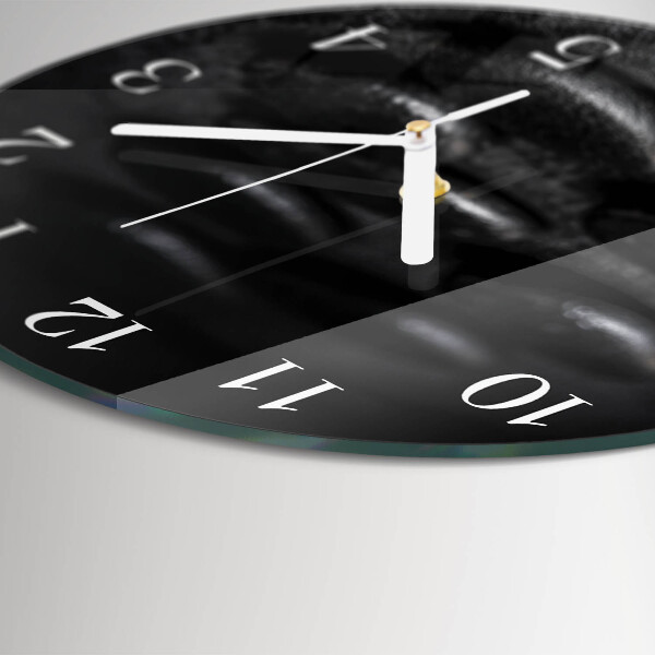 Round wall clock Zen stones