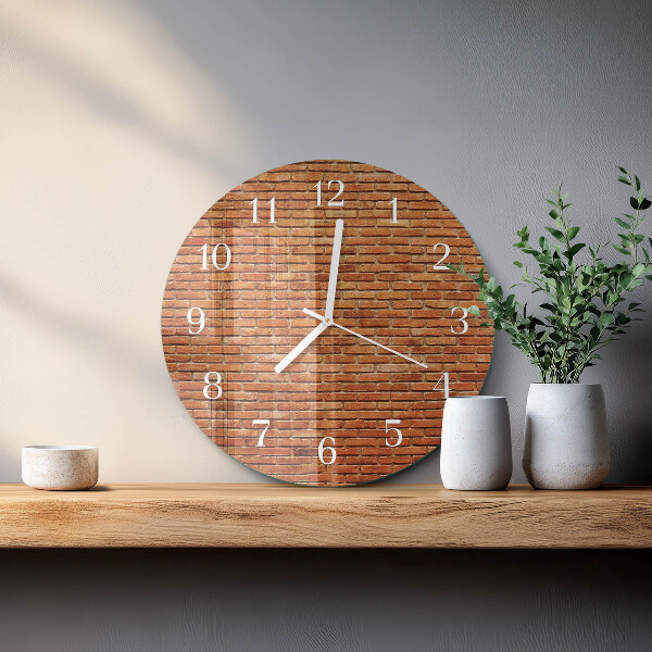 Round wall clock Bricks