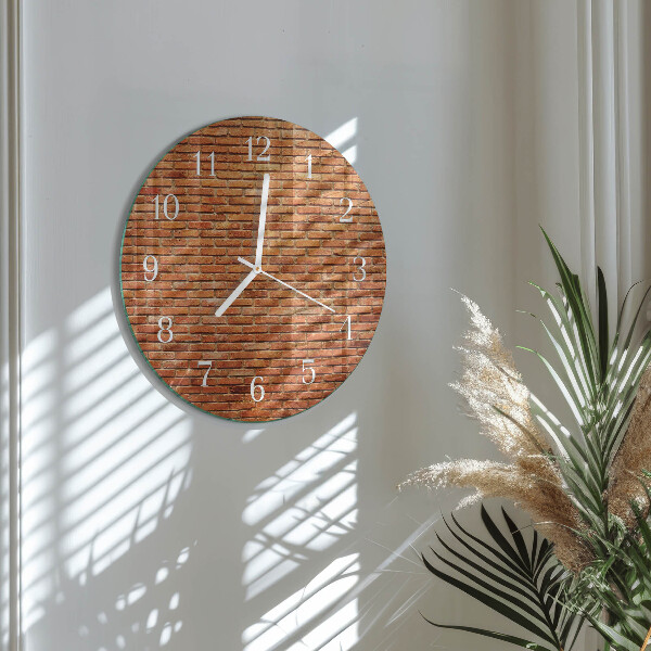 Round wall clock Bricks