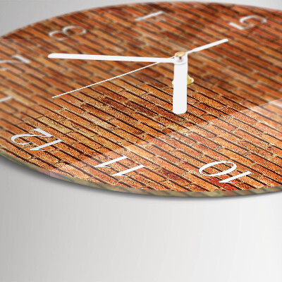 Round wall clock Bricks