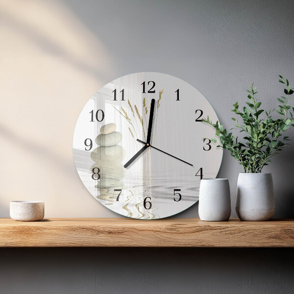 Round wall clock Stones