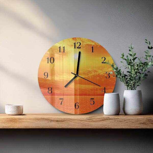 Round wall clock Sunny