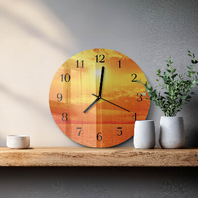 Round wall clock Sunny