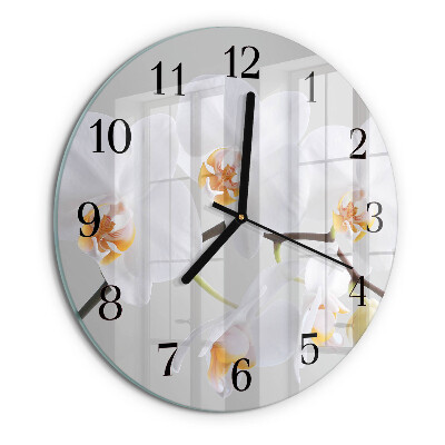 Round wall clock Orchid