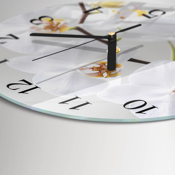 Round wall clock Orchid