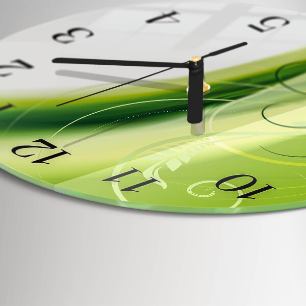 Round wall clock Flower Pattern