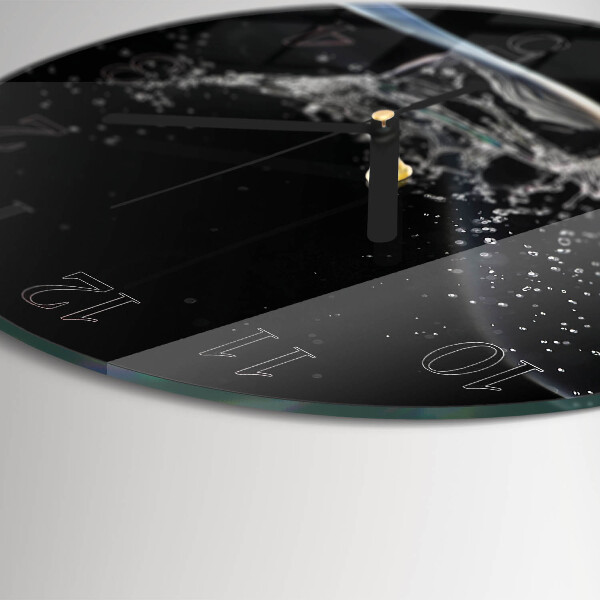 Round wall clock Water
